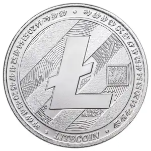 2020 Republic of Chad Fr.5,000 CFA 1 oz Silver LiteCoin Crypto Currency Coin (In Original Packaging) (3)