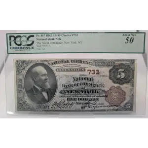 $5  Brown Seal and Brown Back Second Charter Period 467
