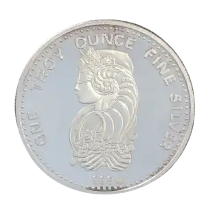 1 oz Silver Lady Fortuna Pamp Switzerland Round VINTAGE (2)