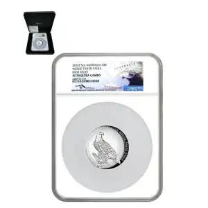 2016-P 5oz Australia Wedge-Tailed Eagle Coin NGC PF70 HR UC Mercanti (Box & CoA) (4)