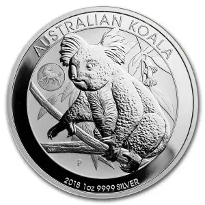 2018 1oz Australian Perth Mint Silver Koala (Dog Privy)