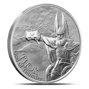 Thor God of Thunder 1 oz Silver Valkyrie Round