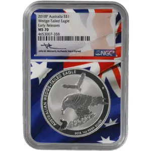 2018-P 1 oz Australia Wedge-Tailed Eagle NGC PF70 UC HR FR Mercanti  Box & CoA  (5)