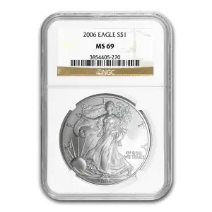 2006 American Silver Eagle NGC MS69
