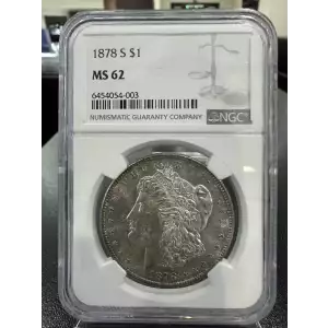 1878-S Morgan NGC MS 62

