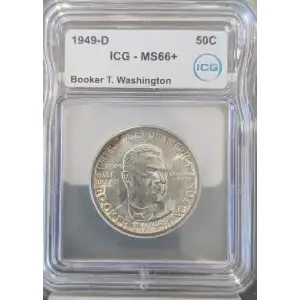 Classic Commemorative Silver--- Booker T. Washington Memorial 1946-1951-Silver- 0.5 Dollar