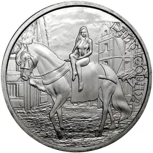 Medieval Legends Lady Godiva 1 oz Silver Round