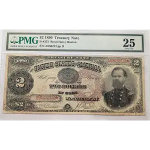 $2 1890 Large Brown Treasury or Coin Notes 353