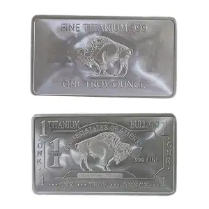 1 oz Titanium Buffalo Card (Bar)  (6)