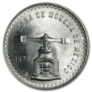 1979 Mexico 1 oz Silver Onza Balance Scale
