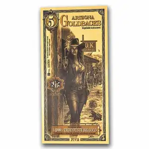 Arizona 5 Goldback Note (2025 Alpha Series) Limited 1st Edition