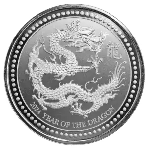 2024 Samoa 2 oz Year of the Dragon Lunar Series III