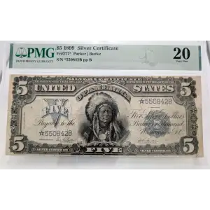 $5 1899 Blue Silver Certificates 277*