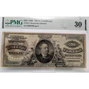 $20 1886 Large Brown Silver Certificates 314