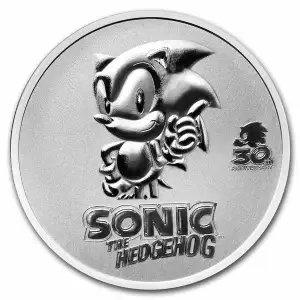 2021 Niue 1 oz Silver Sonic the Hedgehog 30th Anniversary Coin