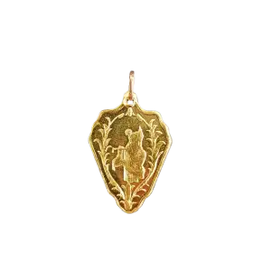 2.5 g PAMP 24K Gold Flute Player Pendant RARE
