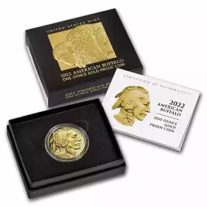 2022-W 1 oz Proof American Gold Buffalo Coin (Box + CoA) (2)