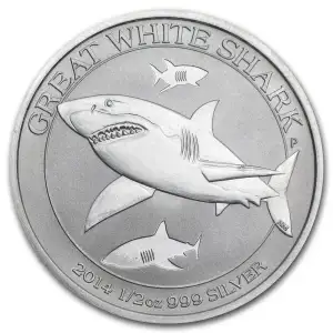 2014 1/2oz Australia Great White Shark BU