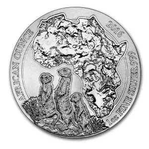2016 Rwanda 1 oz Silver African Meerkat (2)