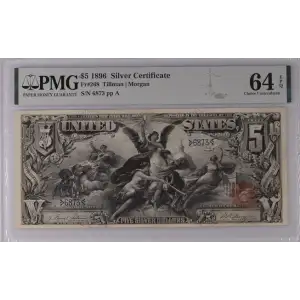 $5 1896 Small Red Silver Certificates 268