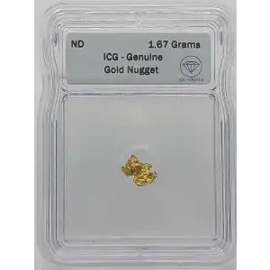 Gold Nugget 1.67 Grams 22K