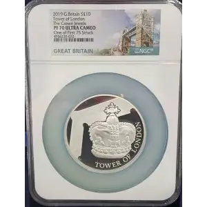 G. Britain 5 oz Silver Tower of London The Crown Jewels (2)
