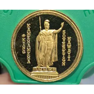 1993 Gold Hawaii King Kamehmeha 1/2oz Rare 400 pieces