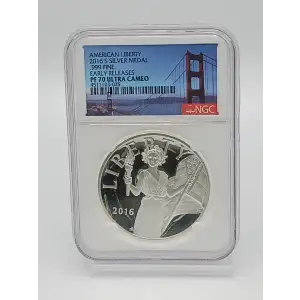 2016-S American Liberty 1 oz Silver Medal NGC PF70 UC ER Bridge label (2)