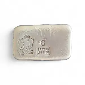 6oz Silver Bison Bullion Bar (2)