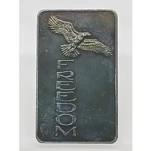 1973 Freedom Eagle 1 oz Silver Bar VINTAGE TONED Sherl Joseph Winter MEM