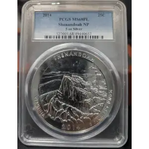 2014 25C Shenandoah NP 5 oz Silver, PL (2)