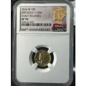 2016 24K GOLD 1/10oz EARLY RELEASES (2)