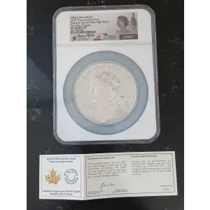 10 oz Canadian Peace & Liberty Silver Medal