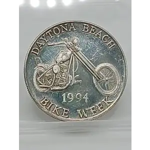 1994 Daytona Beach Motorcycle Bike Week 1 oz Silver Round Vintage