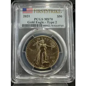 2021 $50 Gold Eagle - Type 2 First Strike (2)