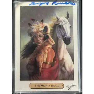 The Mighty Sioux Gold Rush Art Silver 1oz Card (2)