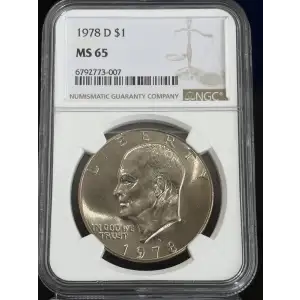 Dollars---Eisenhower 1971-1978 Copper-Nickel- 1 Dollar