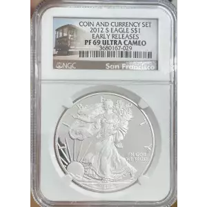 2012 S American Silver Eagle NGC PF69 Ultra Cameo Early Releases (2)