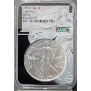 2025(P) American Silver Eagle NGC MS70 -Eagle Privy