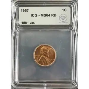 1957 Lincoln Wheat Cent ICG MS64 