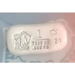 1oz Bison Bullion Silver Bar