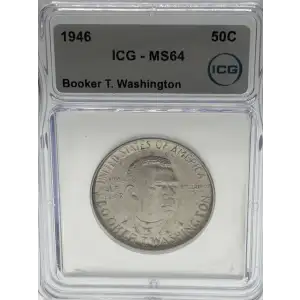 Classic Commemorative Silver--- Booker T. Washington Memorial 1946-1951-Silver- 0.5 Dollar