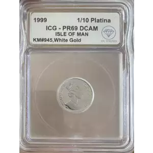 ISLE OF MAN Gold 1/10 PLATINA