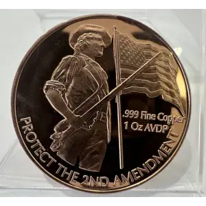 1 oz Dont Tread On Me - 2nd Amendment Copper Round