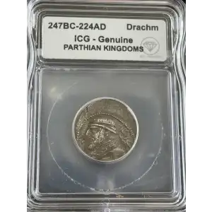 47BC-224AD ICG Genuine Parthian Drachm (Various Design) IDC Verified