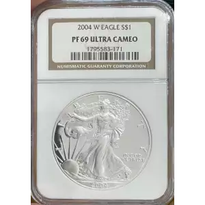 2004 W American Silver Eagle NGC PF69 Ultra Cameo (2)