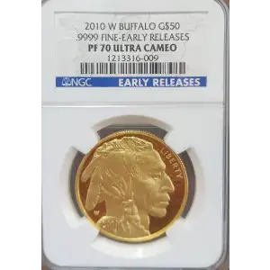 2010-W 1 oz Gold Buffalo PF-70 NGC Early Releases Ultra Cameo (2)