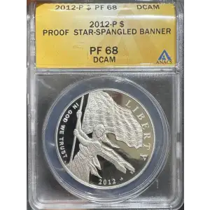 Modern Commemoratives ---Star-Spangled Banner 2012 -Silver- 1 Dollar
