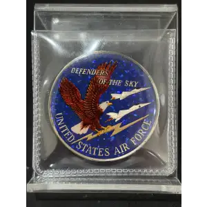Vintage Enameled Airforce 1 oz Silver Round
