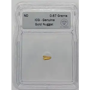 Gold Nugget 0.67 Grams 23.4K